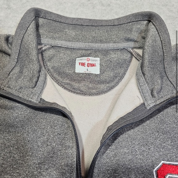 Mens Ohio State Buckeyes Quarter Zip Pullover Mock Neck Sweatshirt Size Large - Picture 2 of 5